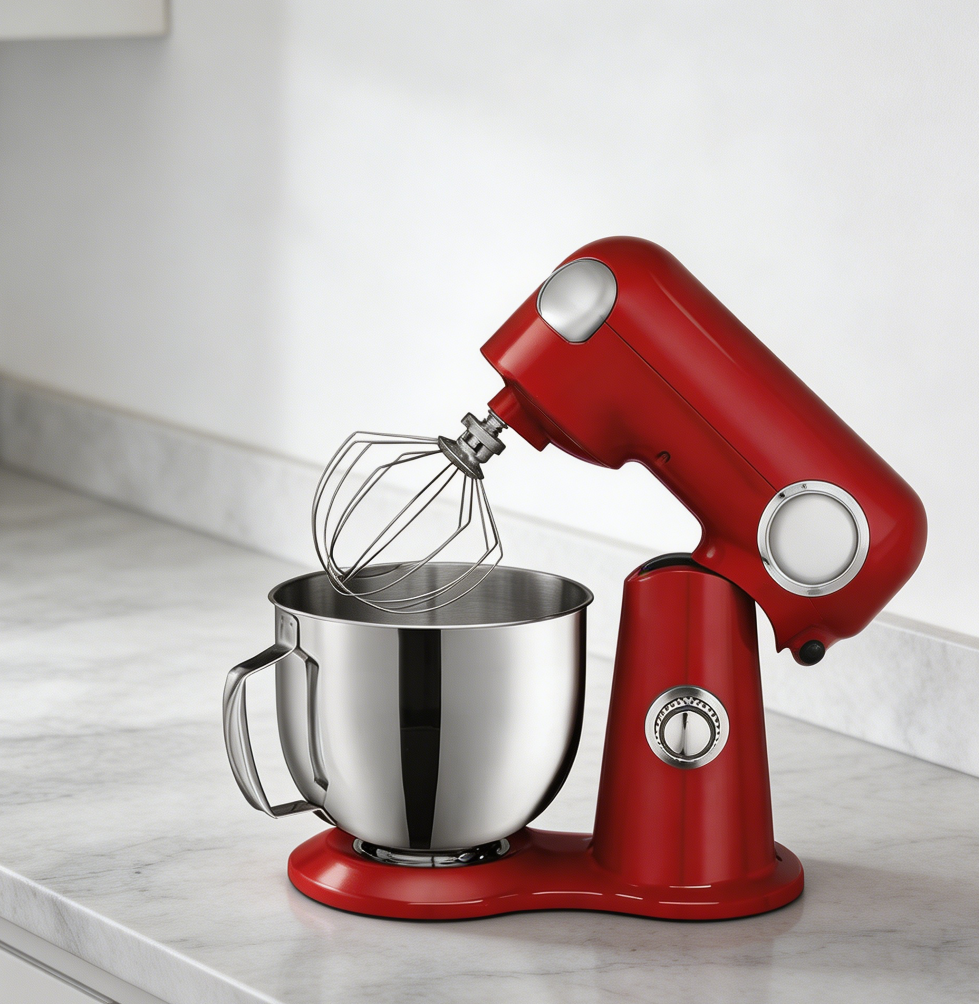 Ruby Red 5.5-Qt Stand Mixer 12-Speed with Attachments