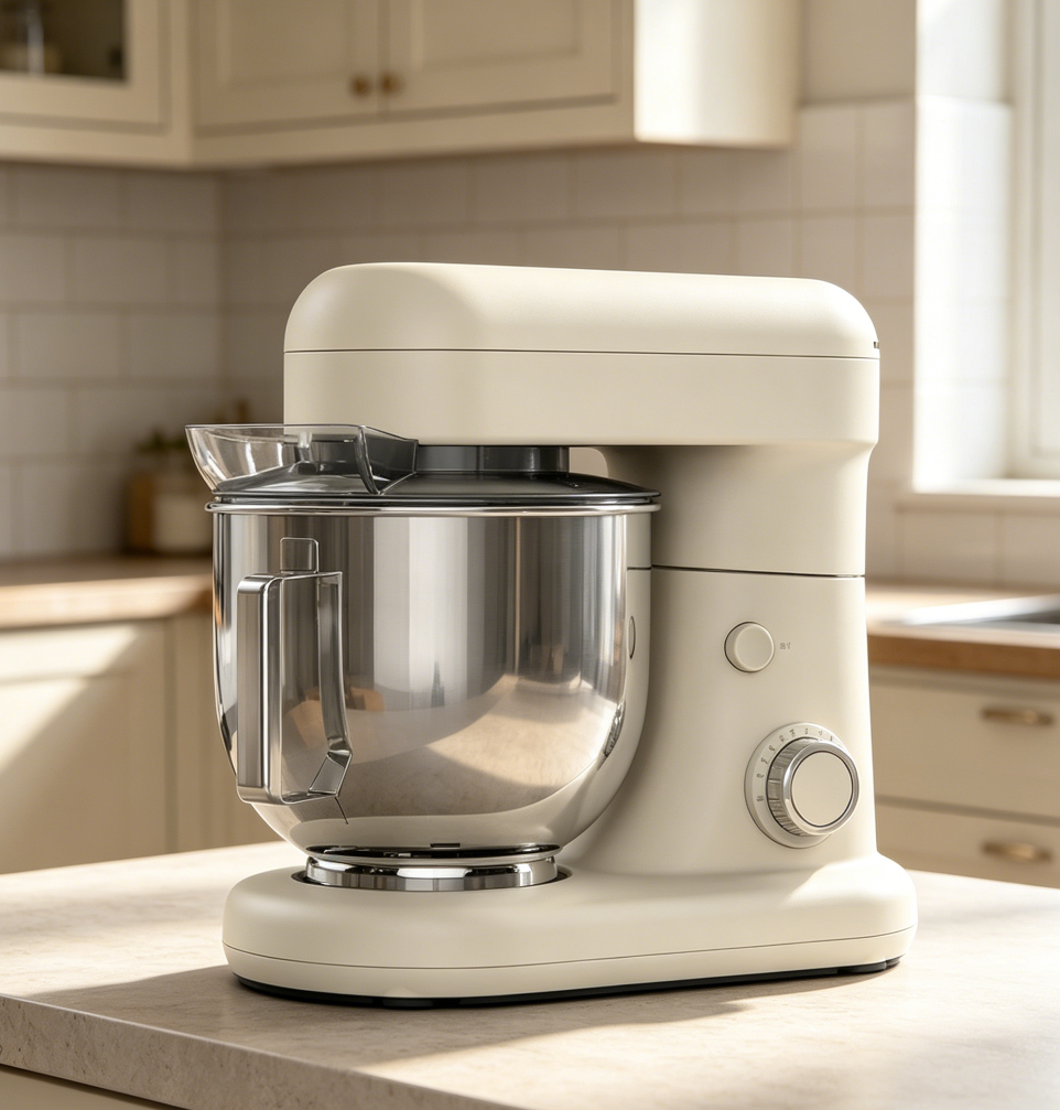 5.3-Qt Tilt-Head Stand Mixer 12-Speed Linen White - Image 2