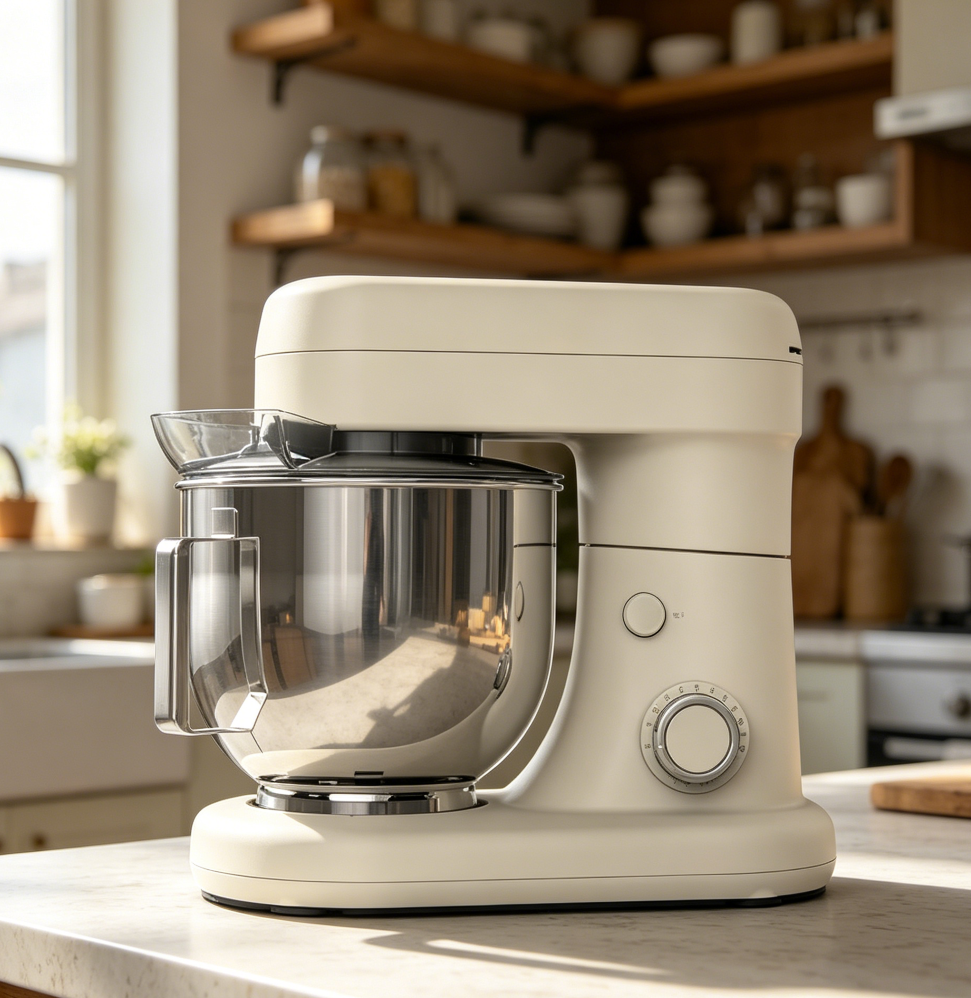 5.3-Qt Tilt-Head Stand Mixer 12-Speed Linen White